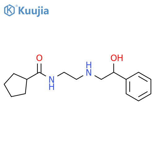 Cyclopentanecarboxamide, N-[2-[(2-hydroxy-2-phenylethyl)amino]ethyl]- structure