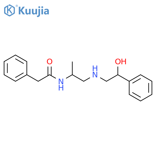 Benzeneacetamide,N-[2-[(2-hydroxy-2-phenylethyl)amino]-1-methylethyl]- structure
