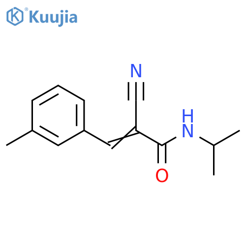 2-Cyano-N-(1-methylethyl)-3-(3-methylphenyl)-2-propenamide structure