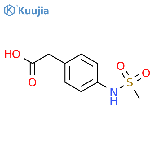 2-(4-methanesulfonamidophenyl)acetic acid structure