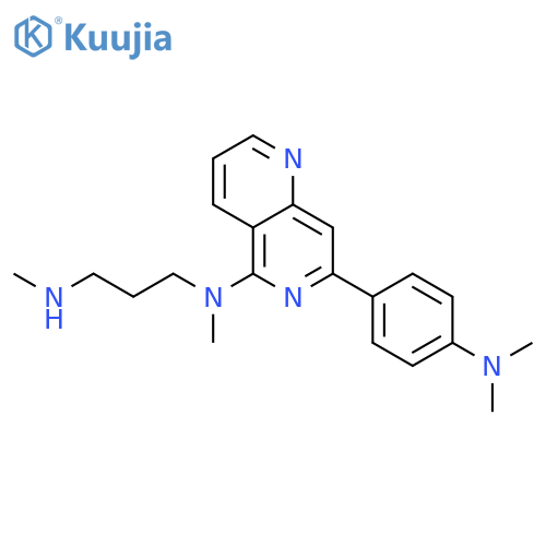 1,3-Propanediamine,N-[7-[4-(dimethylamino)phenyl]-1,6-naphthyridin-5-yl]-N,N'-dimethyl- structure