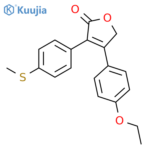 2(5H)-FURANONE, 4-(4-ETHOXYPHENYL)-3-[4-(METHYLTHIO)PHENYL]- structure