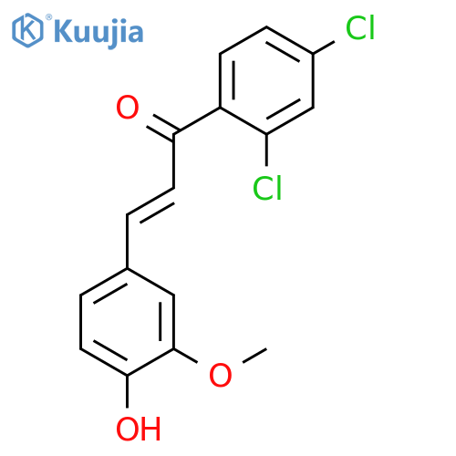2-Propen-1-one, 1-(2,4-dichlorophenyl)-3-(4-hydroxy-3-methoxyphenyl)- structure