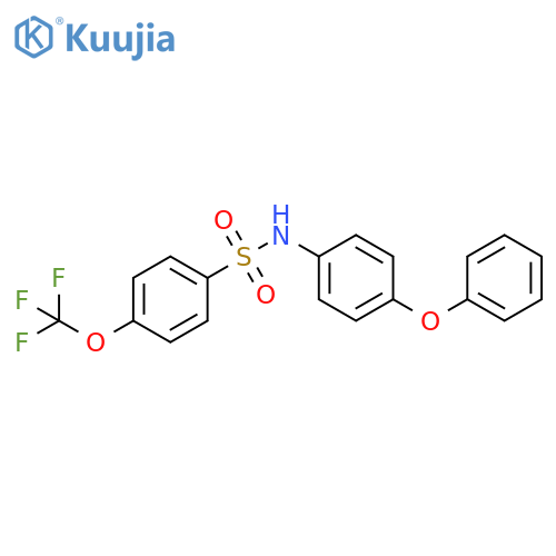 Benzenesulfonamide, N-(4-phenoxyphenyl)-4-(trifluoromethoxy)- structure