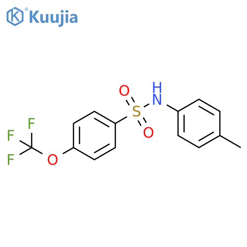 Benzenesulfonamide, N-(4-methylphenyl)-4-(trifluoromethoxy)- structure