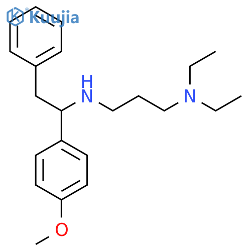 N-Diethylaminopropyl-1-(p-methoxyphenyl)-2-phenylethylamine structure