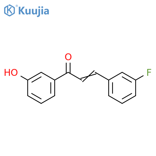 2-Propen-1-one, 3-(3-fluorophenyl)-1-(3-hydroxyphenyl)- structure