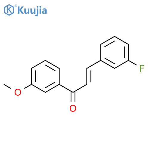 (2E)-3-(3-fluorophenyl)-1-(3-methoxyphenyl)prop-2-en-1-one structure