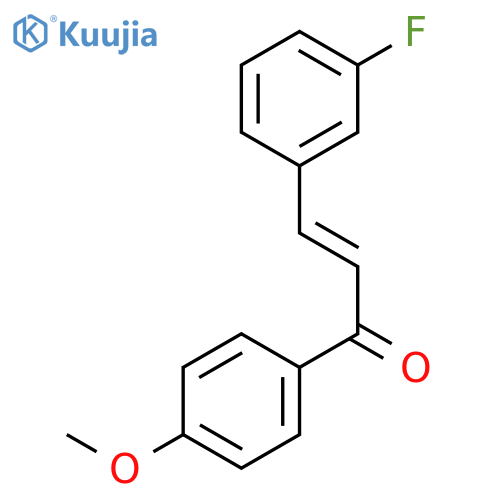 2-Propen-1-one, 3-(3-fluorophenyl)-1-(4-methoxyphenyl)- structure