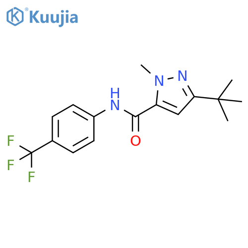 1H-Pyrazole-5-carboxamide,3-(1,1-dimethylethyl)-1-methyl-N-[4-(trifluoromethyl)phenyl]- structure