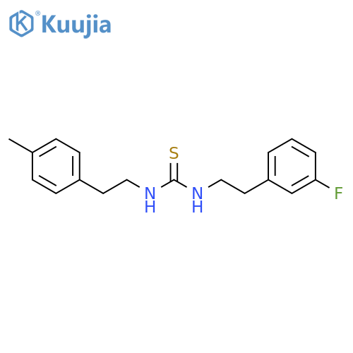 THIOUREA, N-[2-(3-FLUOROPHENYL)ETHYL]-N'-[2-(4-METHYLPHENYL)ETHYL]- structure