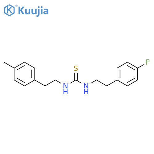 Thiourea, N-[2-(4-fluorophenyl)ethyl]-N'-[2-(4-methylphenyl)ethyl]- structure