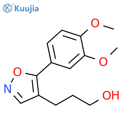 4-Isoxazolepropanol, 5-(3,4-dimethoxyphenyl)- structure