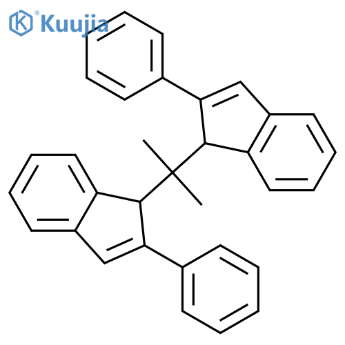 1H-Indene, 1,1'-(1-methylethylidene)bis[2-phenyl- structure