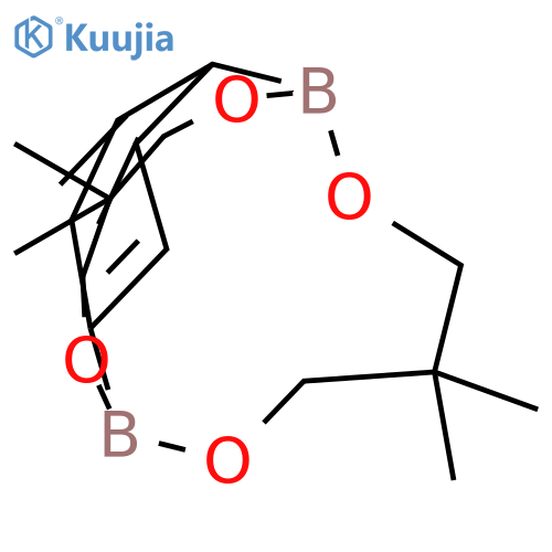 2,6,8,12-TETRAOXA-1,7-DIBORATRICYCLO[5.5.4.213,16]OCTADECA-13,15,17-TRIENE, 4,4,10,10-TETRAMETHYL- structure