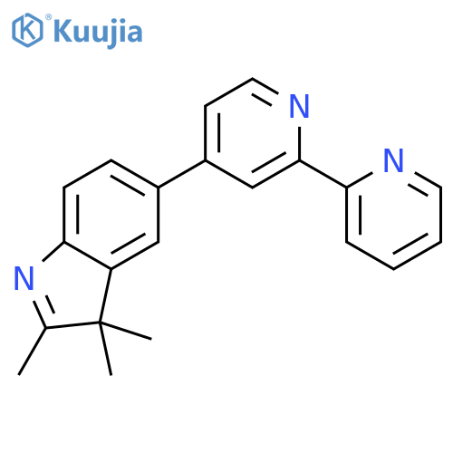 3H-Indole, 5-[2,2'-bipyridin]-4-yl-2,3,3-trimethyl- structure