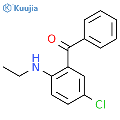 Methanone, [5-chloro-2-(ethylamino)phenyl]phenyl- structure
