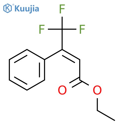 ethyl 4,4,4-trifluoro-3-phenylbut-2-enoate structure