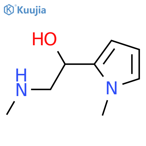 1H-Pyrrole-2-methanol,1-methyl-alpha-[(methylamino)methyl]-(9CI) structure