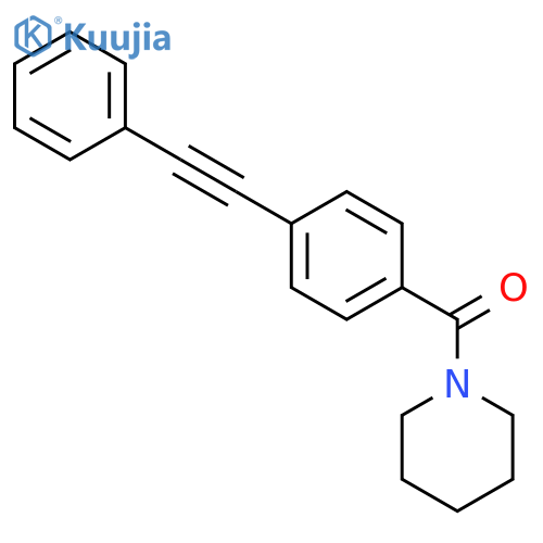 Piperidine, 1-[4-(phenylethynyl)benzoyl]- structure