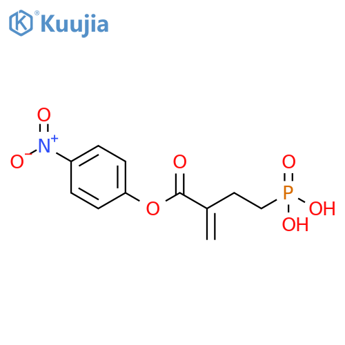 Butanoic acid, 2-methylene-4-phosphono-, 1-(4-nitrophenyl) ester structure