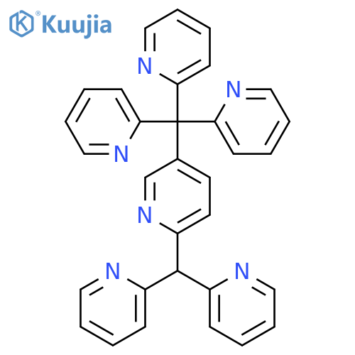 Pyridine, 2-(di-2-pyridinylmethyl)-5-(tri-2-pyridinylmethyl)- structure