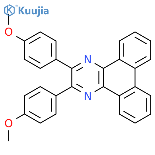 DIBENZO[F,H]QUINOXALINE, 2,3-BIS(4-METHOXYPHENYL)- structure
