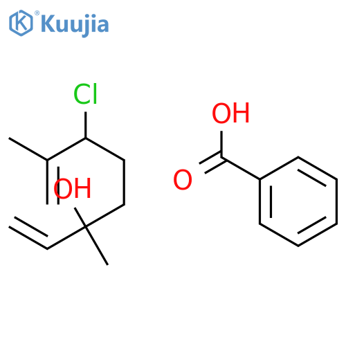 1,7-OCTADIEN-3-OL, 6-CHLORO-3,7-DIMETHYL-, BENZOATE structure