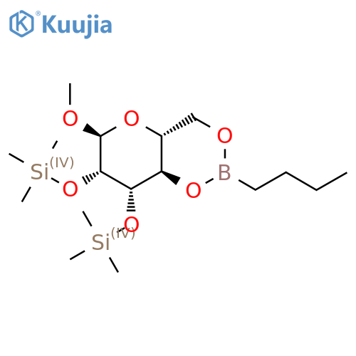alpha-D-Mannopyranoside, methyl 2,3-bis-O-(trimethylsilyl)-, cyclic bu tylboronate structure