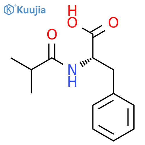 L-PHENYLALANINE, N-(2-METHYL-1-OXOPROPYL)- structure