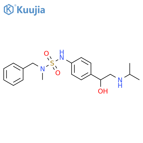 Sulfamide,N'-[4-[1-hydroxy-2-[(1-methylethyl)amino]ethyl]phenyl]-N-methyl-N-(phenylmethyl)- structure