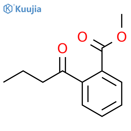 Benzoic acid, 2-(1-oxobutyl)-, methyl ester structure