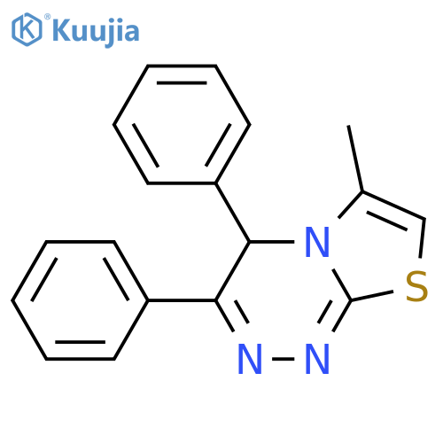 6-methyl-3,4-diphenyl-4H-[1,3]thiazolo[2,3-c][1,2,4]triazine structure