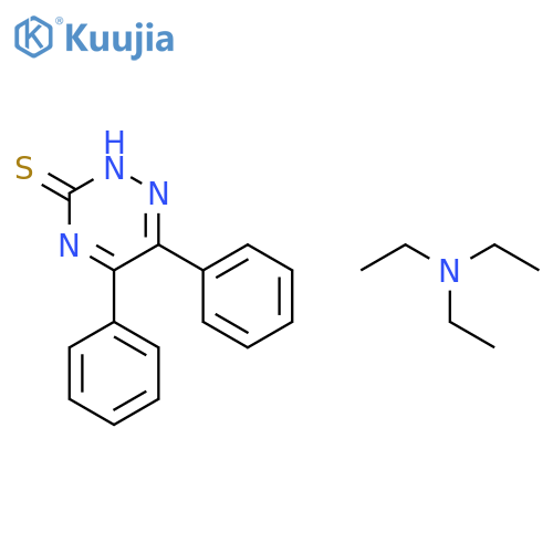 5,6-diphenyl-1,2,4-triazine-3(2H)-thione - N,N-diethylethanamine (1:1) structure