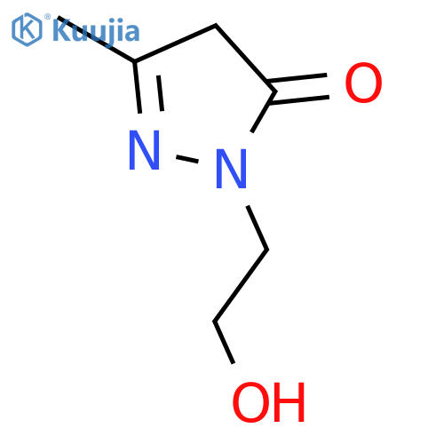 3H-Pyrazol-3-one, 2,4-dihydro-2-(2-hydroxyethyl)-5-methyl- structure