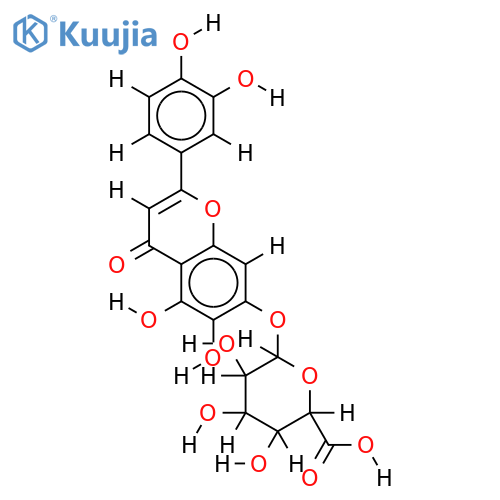6-Hydroxyluteolin-7-glucuronid structure