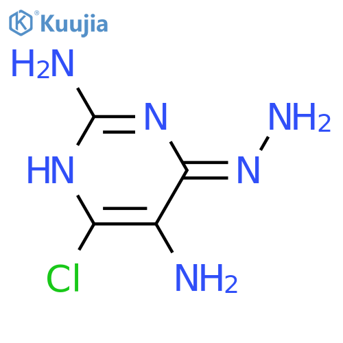 4(1H)-PYRIMIDINONE, 2,5-DIAMINO-6-CHLORO-, HYDRAZONE structure