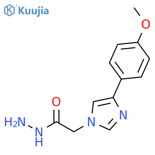 1H-Imidazole-1-acetic acid, 4-(4-methoxyphenyl)-, hydrazide structure