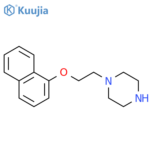1-[2-(naphthalen-1-yloxy)ethyl]piperazine structure