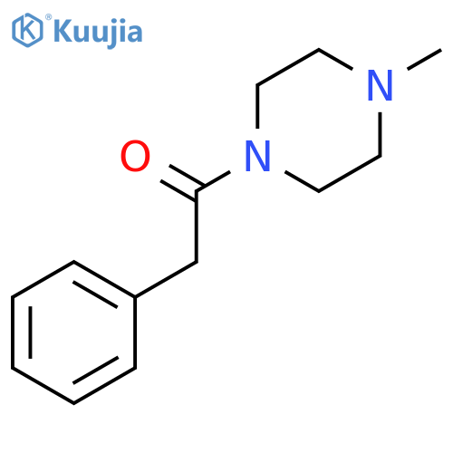 Piperazine, 1-methyl-4-(phenylacetyl)- structure