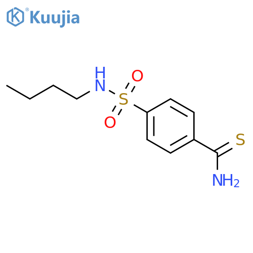 Benzenecarbothioamide,4-[(butylamino)sulfonyl]- structure