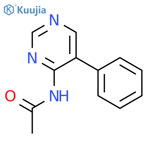 Acetamide, N-(5-phenyl-4-pyrimidinyl)- structure