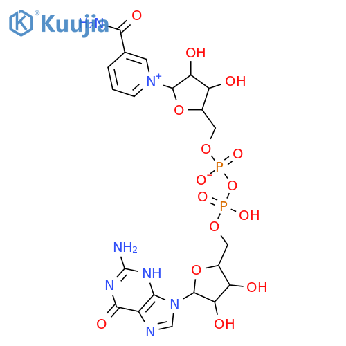 Guanosine5'-(trihydrogen diphosphate), P'®5'-ester with 3-(aminocarbonyl)-1-b-D-ribofuranosylpyridinium, inner salt structure