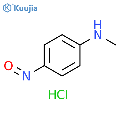Benzenamine, N-methyl-4-nitroso-, hydrochloride (1:1) structure