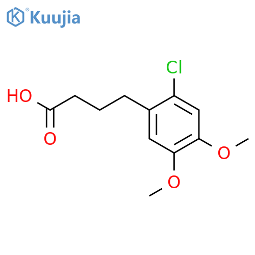 4-(2-chloro-4,5-dimethoxyphenyl)butanoic Acid structure