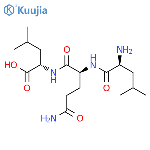 L-LEUCINE, N-(N2-L-LEUCYL-L-GLUTAMINYL)- structure