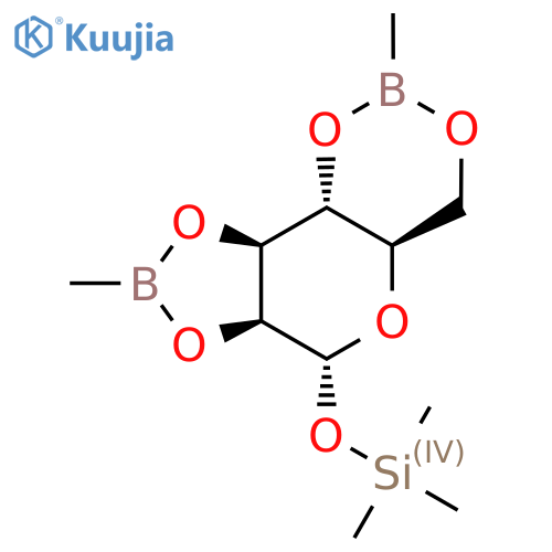 alpha-D-Mannopyranose, 1-O-(trimethylsilyl)-, cyclic 2,3:4,6-bis(methylboronate) structure