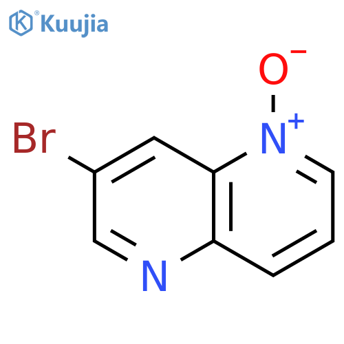 1,5-Naphthyridine, 3-bromo-, 5-oxide structure