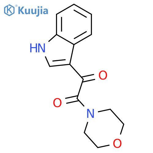 1-(1H-indol-3-yl)-2-(morpholin-4-yl)ethane-1,2-dione structure