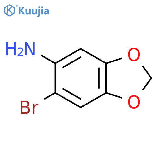 6-bromo-2H-1,3-benzodioxol-5-amine structure